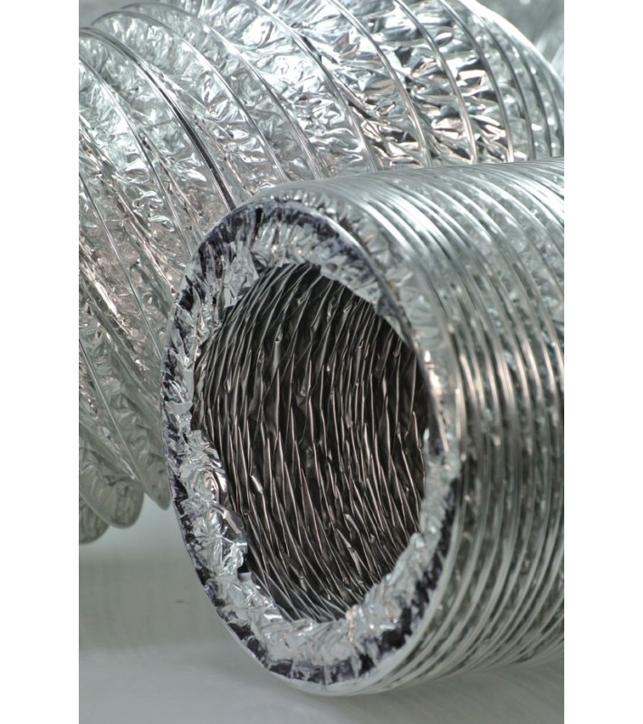 Gaine Aluminium Ø150mm pour hotte extracteur d'air aérateur climatiseur   10m Tuyau en Alu flexible extensible résistant à la chaleur de eyepower :  : Bricolage