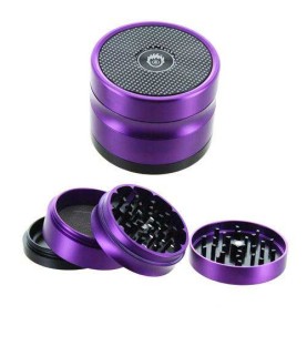 Moulin Kush Borealis 4 parties avec récupérateur 63 mm Violet