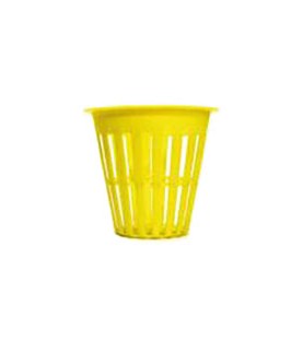 Pack de 12 pots panier jaunes 5cm