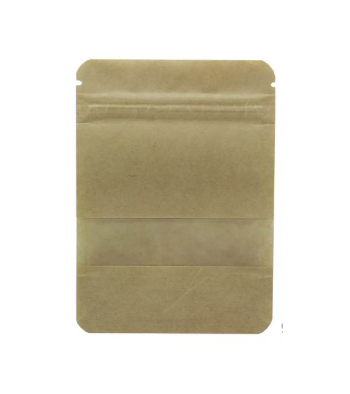 Sachets de Kraft avec fenêtre 90x125mm