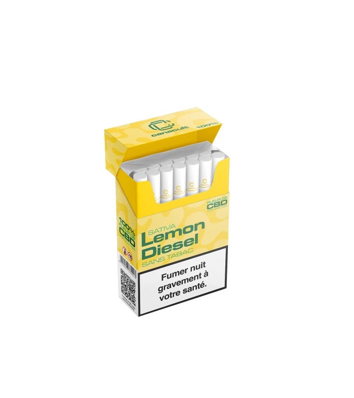 Paquet de 20 Cigarettes CBD Canacult © Lemon Diesel