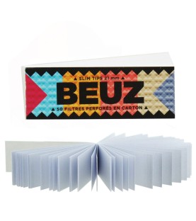 BEUZ - Boite de 50 carnets de filtres cartons blancs